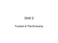 Tourism PowerPoint PPT Presentation