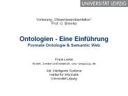 Ontologien - Eine Einf