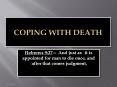 Coping With Death PowerPoint PPT Presentation
