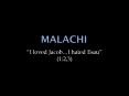 Malachi PowerPoint PPT Presentation