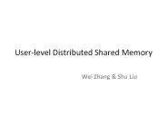 User-level Distributed Shared Memory