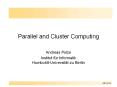 Parallel and Cluster Computing PowerPoint PPT Presentation