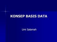 KONSEP BASIS DATA