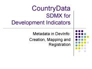 CountryData SDMX for Development Indicators