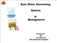 Rain Water Harvesting PowerPoint PPT Presentation