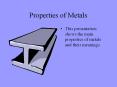 Properties of Metals PowerPoint PPT Presentation