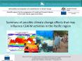 Summary of possible climate change effects that may influence CEAFM activities in the Pacific region PowerPoint PPT Presentation