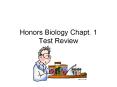 Honors Biology Chapt. 1 Test Review PowerPoint PPT Presentation