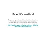 Scientific method