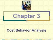 Cost Behavior Analysis