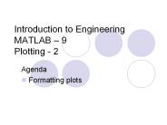 Introduction to Engineering MATLAB 