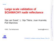 Large scale validation of SCIAMACHY nadir reflectance