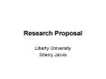 Research Proposal PowerPoint PPT Presentation