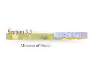 Mixtures of Matter