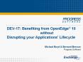 DEV-17:%20Benefiting%20from%20OpenEdge PowerPoint PPT Presentation