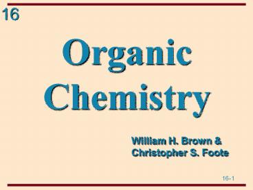 Organic Chemistry