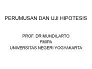 PERUMUSAN DAN UJI HIPOTESIS