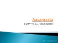 Aasanrasta classified ads PowerPoint PPT Presentation