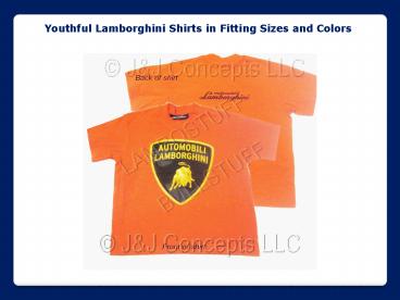Youthful Lamborghini Shirts