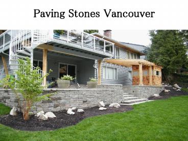 Paving Stones Vancouver