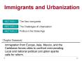 Immigrants and Urbanization PowerPoint PPT Presentation