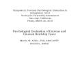 Symposium: Forensic Psychological Evaluation in Immigration Court Society for Personality Assessment San Jose, California Friday, March 26, 2010 PowerPoint PPT Presentation