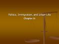 Politics, Immigration, and Urban Life PowerPoint PPT Presentation