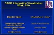 CADIP Information Visualization Work: SFA