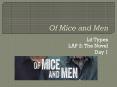 Of Mice and Men PowerPoint PPT Presentation