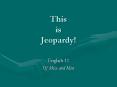This is Jeopardy! PowerPoint PPT Presentation