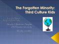 The%20Forgotten%20Minority:%20Third%20Culture%20Kids PowerPoint PPT Presentation