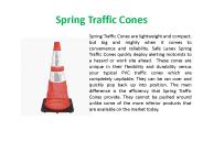Spring Traffic Cones