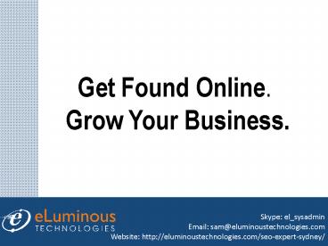 Get Found Online By SEO - Hire Our SEO Expert Sydney