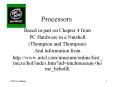 Processors PowerPoint PPT Presentation