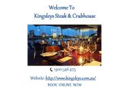 Enjoy the Delicious Seafood with Kingsleys
