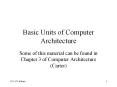 Basic Units of Computer Architecture PowerPoint PPT Presentation