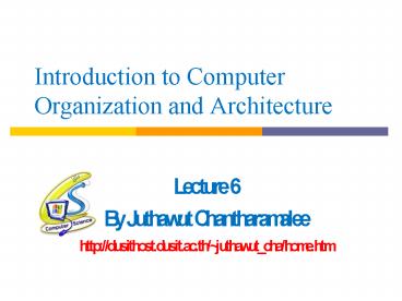 PPT – Introduction to Computer Organization and Architecture PowerPoint ...