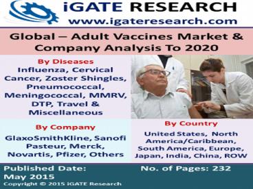 Global - Adult Vaccines Market & Company Analysis to 2020 (1)