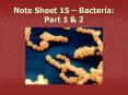 Note Sheet 15  PowerPoint PPT Presentation