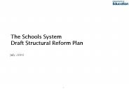 The Schools System Draft Structural Reform Plan