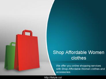 Women's Fashion Clothing Online Shop