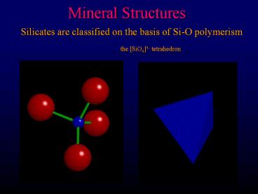 Mineral Structures