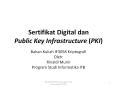 Sertifikat Digital dan Public Key Infrastructure (PKI) PowerPoint PPT Presentation