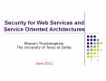 Security%20for%20Web%20Services%20and%20Service%20Oriented%20Architectures PowerPoint PPT Presentation