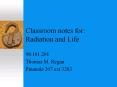 Classroom notes for: Radiation and Life PowerPoint PPT Presentation