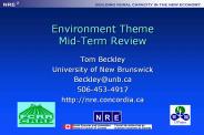 Environment Theme Mid-Term Review