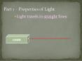 Light travels in straight lines: PowerPoint PPT Presentation