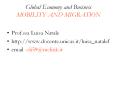 Global Economy and Business MOBILITY AND MIGRATION PowerPoint PPT Presentation