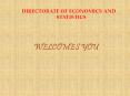DIRECTORATE OF ECONOMICS AND STATISTICS PowerPoint PPT Presentation