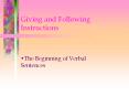Giving and Following Instructions PowerPoint PPT Presentation